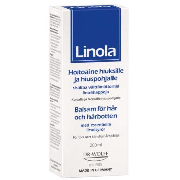 LINOLA HOITOAINE HIUKSILLE JA HIUSPOHJALLE 200 ml