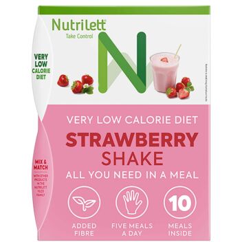 NUTRILETT VLCD STRAWBERRY SHAKE RUOKAVALIONKORVIKE 10X35 G