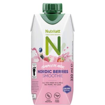 NUTRILETT NORDIC BERRIES SMOOTHIE ATERIANKORVIKEJUOMA 330 ml