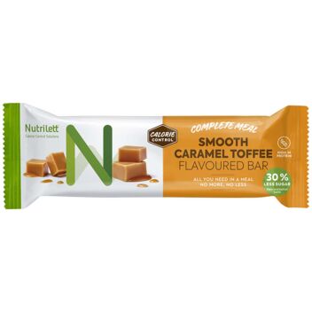 NUTRILETT SMOOTH CARAMEL TOFFEE ATERIANKORVIKEPATUKKA 57 G