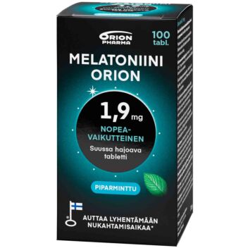 MELATONIINI ORION 1,9 MG PIPARMINTTU SUUSSA HAJOAVA TABL 100 KPL