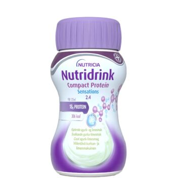 NUTRIDRINK COMPACT PROTEIN SENSATIONS KURKKU-LIME VIILENTÄVÄ 4x125 ml