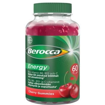 BEROCCA ENERGY GUMMIES KIRSIKANMAKUINEN 60 kpl