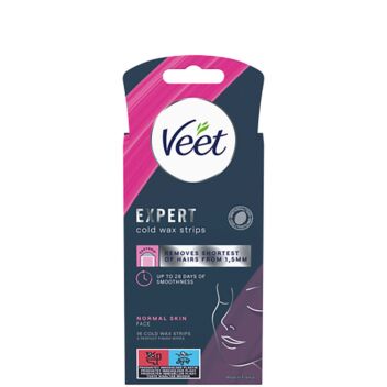 VEET EXPERT COLD WAX STRIPS FACE 16 KPL