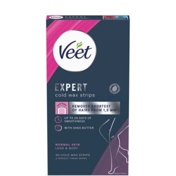 VEET EXPERT COLD WAX STRIPS LEGS AND BODY 20 KPL