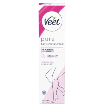 VEET PURE HAIR REMOVAL CREAM LEGS AND BODY NORMAL SKIN 200 ML