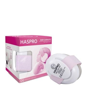 HASPRO BABY EARMUFFS KUULOSUOJAIMET 0-3 V PINKKI 1 KPL