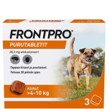 FRONTPRO 28,3MG VET PURUTABL 3 fol