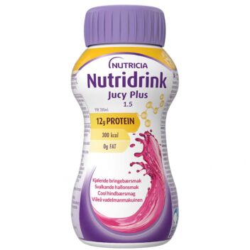 NUTRIDRINK JUCY PLUS VIILEÄ VADELMA 4x200 ml