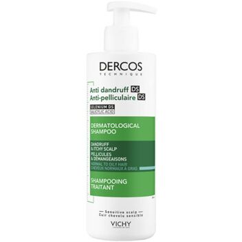 VICHY DERCOS ANTI-DANDRUFF SHAMPOO NORM & RASV HIUKSILLE 390 ML