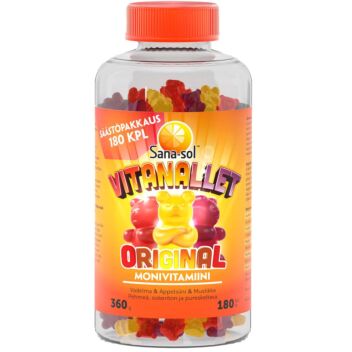 SANA-SOL VITANALLET ORIGINAL MONIVITAMIINI 180 KPL