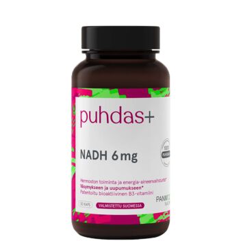 PUHDAS+ NADH 6 MG VEGEKAPS 50 KPL