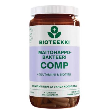 BIOTEEKIN MAITOHAPPOBAKTEERI COMP KAPS 80 kpl