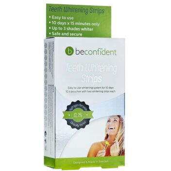 BECONFIDENT X3 TEETH WHITENING STRIPS 10 DAYS