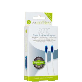 BECONFIDENT SONIC VAIHTOHARJAT REGULAR WHITE 2 KPL