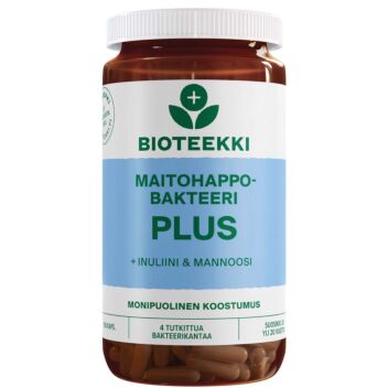 BIOTEEKIN MAITOHAPPOBAKTEERI PLUS KAPS 100 kpl