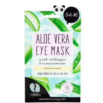 OH K! ALOE VERA EYE MASK WITH COLLAGEN & NIACINAMIDE SILMÄNYMPÄRYSNAAMIO 1 PARI