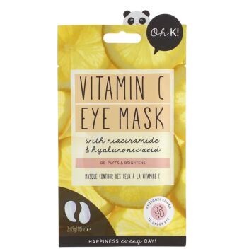 OH K! VITAMIN C EYE MASK WITH NIACINAMIDE & HYALURONIC ACID SILMÄNYMPÄRYSNAAMIO 1 PARI