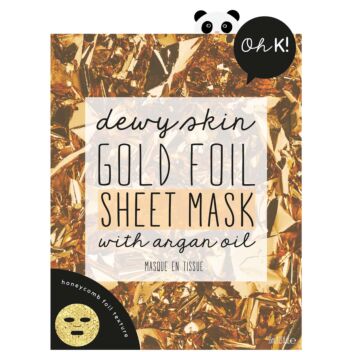 OH K! GOLD FOIL SHEET MASK WITH ARGAN OIL KANGASNAAMIO 1 KPL
