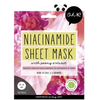 OH K! NIACINAMIDE SHEET MASK WITH PEONY EXTRACT KANGASNAAMIO 1 KPL