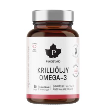 PUHDISTAMO KRILLIÖLJY OMEGA-3 KAPS 60 KPL