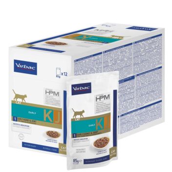 VIRBAC CAT EARLY KIDNEY & JOINT CHUNKS IN GRAVY KJ1 12x85 g