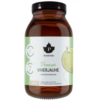 PUHDISTAMO PREMIUM VIHERJAUHE + MAITOHAPPOBAKTEERI 120 G