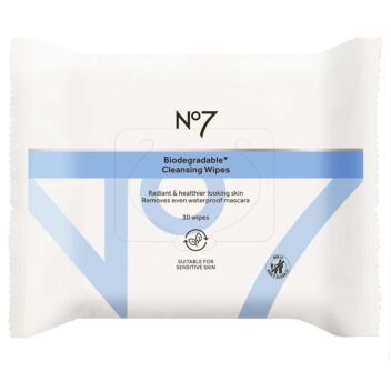 NO7 BIODEGRADABLE MAKEUP REMOVING WIPES 30 KPL