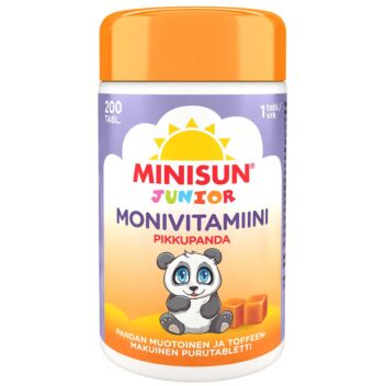 MINISUN MONIVITAMIINI TOFFEE PIKKUPANDA TABL 200 kpl