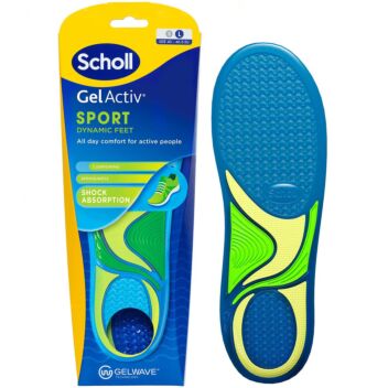 SCHOLL GEL ACTIV SPORT POHJALLINEN LARGE 1 PARI