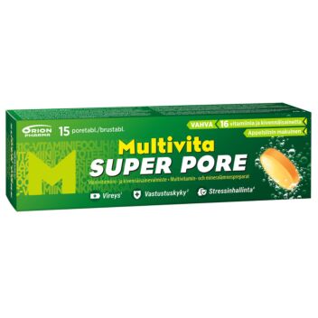 MULTIVITA SUPER PORE MONIVITAMIINI PORETABL 15 KPL